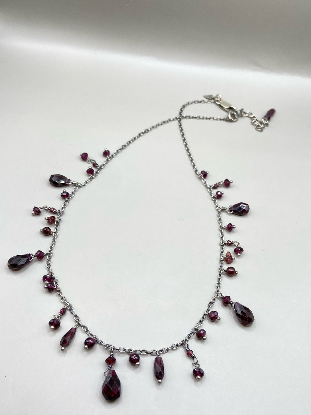Silpada Garnet Teardrop Necklace